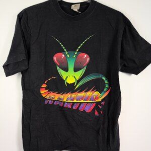 Vintage Cedar Point Mantis Roller Coaster VTG Black Shirt Coaster Gear - Mens XL